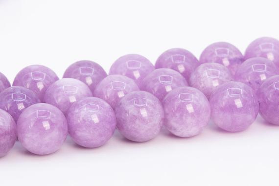 Quartz Beads Kunzite Purple Color Grade Aaa Gemstone Round Loose Beads 6mm 8mm 10mm 12mm Bulk Lot Options