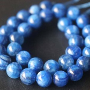 Shop Kyanite Beads! Natural AA Blue Kyanite Beads,6mm/8mm/10mm/12mm Natural Beads Supply,15 inches one starand | Natural genuine beads Kyanite beads for beading and jewelry making.  #jewelry #beads #beadedjewelry #diyjewelry #jewelrymaking #beadstore #beading #affiliate #ad