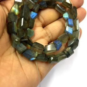 Shop Labradorite Chip & Nugget Beads! Natural Faceted Laser Cut Labradorite Nugget Shape Beads 8mm Width Unusual Shape Loose Gemstone Beads 16" Strand Top Quality | Natural genuine chip Labradorite beads for beading and jewelry making.  #jewelry #beads #beadedjewelry #diyjewelry #jewelrymaking #beadstore #beading #affiliate #ad
