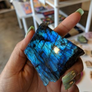 Shop Raw & Rough Labradorite Stones! Raw Labradorite Slab Healing Crystals and Stones | Natural genuine stones & crystals in various shapes & sizes. Buy raw cut, tumbled, or polished gemstones for making jewelry or crystal healing energy vibration raising reiki stones. #crystals #gemstones #crystalhealing #crystalsandgemstones #energyhealing #affiliate #ad