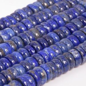 Shop Lapis Lazuli Rondelle Beads! Genuine Natural Deep Blue Lapis Lazuli Loose Beads Afghanistan Grade A Rondelle Shape 9-10×3-6mm | Natural genuine rondelle Lapis Lazuli beads for beading and jewelry making.  #jewelry #beads #beadedjewelry #diyjewelry #jewelrymaking #beadstore #beading #affiliate #ad