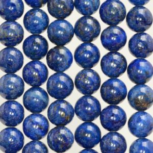 Shop Lapis Lazuli Round Beads! 4MM Azura Lapis Lazuli Gemstones Smooth Round 4MM Loose Beads 15 inch Full Strand (90119790-115) | Natural genuine round Lapis Lazuli beads for beading and jewelry making.  #jewelry #beads #beadedjewelry #diyjewelry #jewelrymaking #beadstore #beading #affiliate #ad