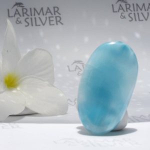 Shop Tumbled Larimar Crystals & Pocket Stones! Larimar stone by Larimarandsilver, Air Element – sky blue Larimar pebble/aqua blue crystal stone/tumbled stone/air energy/Dominican Larimar | Natural genuine stones & crystals in various shapes & sizes. Buy raw cut, tumbled, or polished gemstones for making jewelry or crystal healing energy vibration raising reiki stones. #crystals #gemstones #crystalhealing #crystalsandgemstones #energyhealing #affiliate #ad