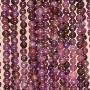 Shop Lepidolite Round Beads! 4mm Mauve Lepidolite Gemstone Grade AAA Light Purple Round 4mm Loose Beads 16inch Full Strand (90146594-161) | Natural genuine round Lepidolite beads for beading and jewelry making.  #jewelry #beads #beadedjewelry #diyjewelry #jewelrymaking #beadstore #beading #affiliate #ad
