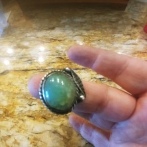 Shop Aventurine Rings! Green Sterling Ring / Green Ring / Aventurine Ring / Large Sterling Ring / Sterling Green Ring / Sterling Ring / Aventurine Jewelry | Natural genuine Aventurine rings, simple unique handcrafted gemstone rings. #rings #jewelry #shopping #gift #handmade #fashion #style #affiliate #ad