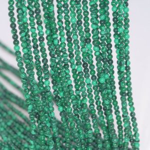 2MM Hedge Mazes Malachite Gemstone Grade AAA Swirly Green, Round 2MM Loose Beads 15.5 inch Full Strand (80004632-107) | Natural genuine round Malachite beads for beading and jewelry making.  #jewelry #beads #beadedjewelry #diyjewelry #jewelrymaking #beadstore #beading #affiliate #ad