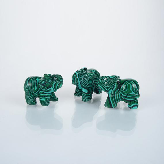 Elephant Reconstituted Malachite Gemstone Figurines,rooms Decor Figurines,popular Decor Figurines,hand Engraving Malachite Figurines.