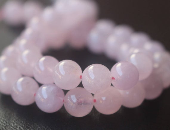 Natural Aaaaa Pink Morganite Smooth And Round Beads,6mm/8mm/10mm/12mm Pink Morganite Beads,15 Inches One Starand