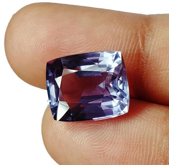 Natural Alexandrite Wonderful Loose Gemstone Certified Cushion Shape 9.12 Ct Color Changing Stone