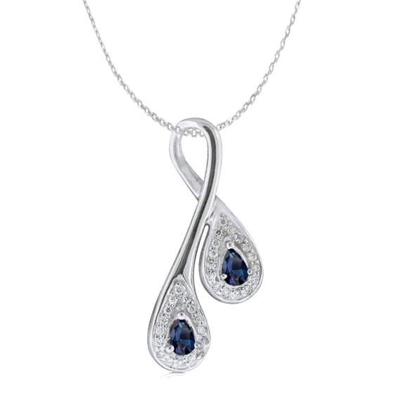 Natural Color Change Alexandrite Diamond Necklace Pendant In 14k White Gold .with Certifcate Free Shipping In The Usa