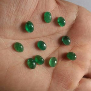 Shop Emerald Stones & Crystals! Natural Emerald Cabochon Oval 8×6mm Size Good Green quality Shape Ovals. Emerald Pairs For Rings Earrings Pendant Jewellery Christmas Gift | Natural genuine stones & crystals in various shapes & sizes. Buy raw cut, tumbled, or polished gemstones for making jewelry or crystal healing energy vibration raising reiki stones. #crystals #gemstones #crystalhealing #crystalsandgemstones #energyhealing #affiliate #ad