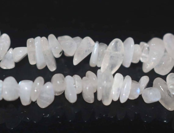 Natural Moonstone Chip Nugget Beads,one Strand 15",moonstone Beads