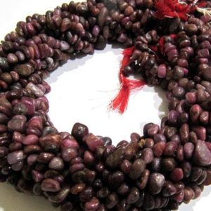 Shop Ruby Chip & Nugget Beads! Natural Real Ruby Chip Gravel Uncut Nugget 4mm To 7mm Beads Red Color Jewelry Making Beads Strand 17 Inches Long Sold Per Strand | Natural genuine chip Ruby beads for beading and jewelry making.  #jewelry #beads #beadedjewelry #diyjewelry #jewelrymaking #beadstore #beading #affiliate #ad