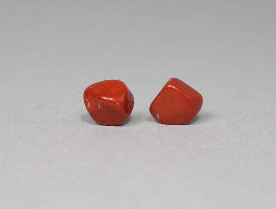 Natural Red Jasper Raw Stone Studs, Titanium Earrings, Brown Red Gemstone Studs, Jasper Earrings, Red Stud Earrings, Sensitive Ear Post Stud
