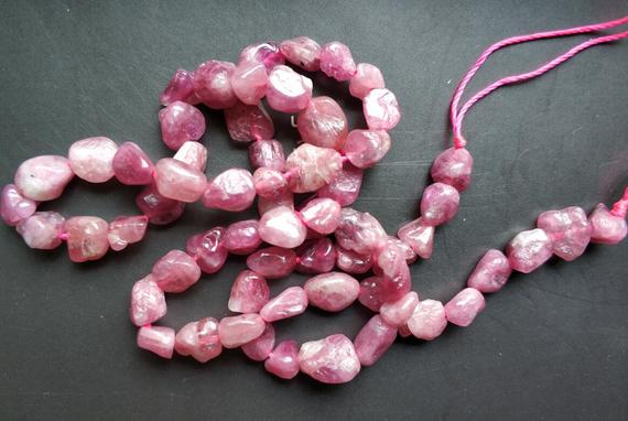 Natural Tourmaline Pebble Beads,small Nugget Beads,pink Stone Nugget Chips,5-8mm