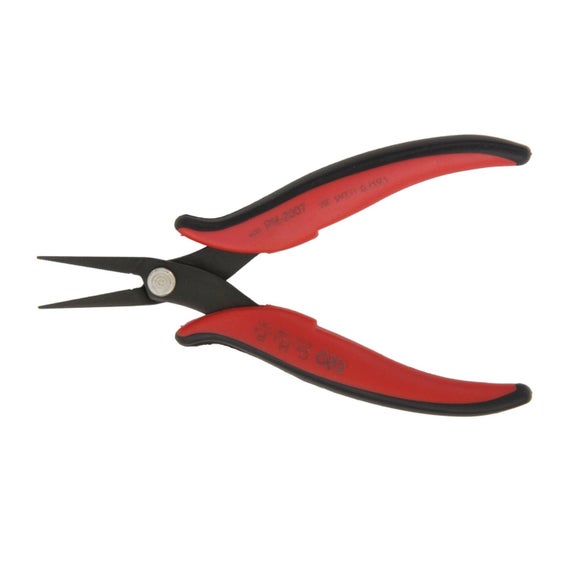 Needle Nose Pliers, Long Flat Nose Pliers With Serrated Jaws, 3.0mm Nose, Hakko Pliers; Jewelers Pliers, Beading Pliers, Jewelry Making