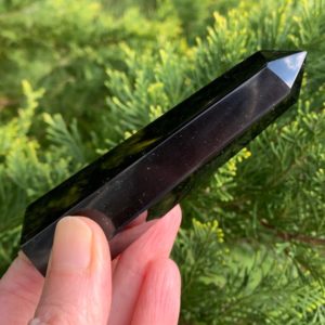 Shop Generator Crystals! 4" BLACK OBSIDIAN Crystal Point – Natural Stone Tower/Obelisk- Polished Generator- Healing Crystal- Meditation Stone- Crystal Grid Stone 99g | Natural genuine stones & crystals in various shapes & sizes. Buy raw cut, tumbled, or polished gemstones for making jewelry or crystal healing energy vibration raising reiki stones. #crystals #gemstones #crystalhealing #crystalsandgemstones #energyhealing #affiliate #ad