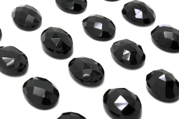 Clearance Sale - Oval Cabochon,faceted Cabochon,black Onyx Cabochons,fine Cabochons,natural Cabochons,natural Gemstones,aa Quality