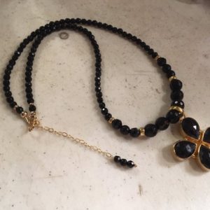 Shop Onyx Pendants! Black Onyx Necklace – Gold Jewelry – Gemstone Pendant Jewellery – Beaded – Extender Chain | Natural genuine Onyx pendants. Buy crystal jewelry, handmade handcrafted artisan jewelry for women.  Unique handmade gift ideas. #jewelry #beadedpendants #beadedjewelry #gift #shopping #handmadejewelry #fashion #style #product #pendants #affiliate #ad