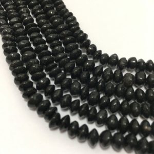 Shop Onyx Rondelle Beads! Natural Black Onyx Plain Rondelle Beads, 4.5mm to 6.5mm, 13 inches, Black Beads, Gemstone Beads, Semiprecious Stone Beads | Natural genuine rondelle Onyx beads for beading and jewelry making.  #jewelry #beads #beadedjewelry #diyjewelry #jewelrymaking #beadstore #beading #affiliate #ad
