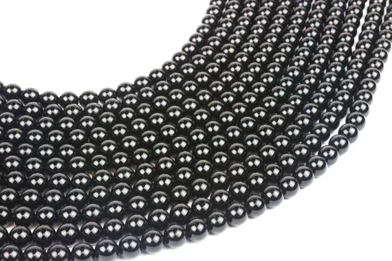 Round Black Onyx Beads,round Beads,semiprecious Beads,loose Beads,strand Beads,natural Beads,gemstone Beads,6mm - 16" Strand