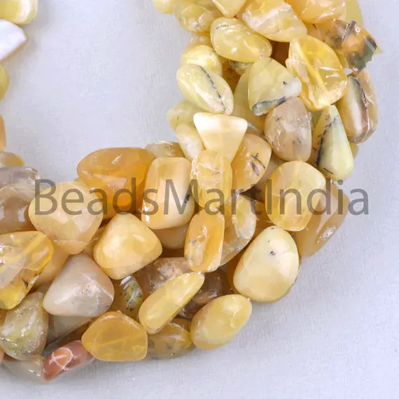 Natural Yellow Opal Smooth Nugget Beads, Yellow Opal Plain Beads, Yellow Opal Smooth Beads, Opal Nugget Beads, Yellow Opal Beads