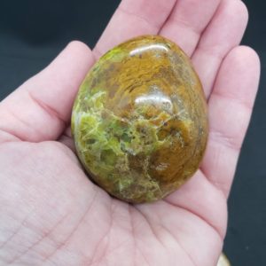 Green Opal Palmstone – Reiki Charged – Powerful Energy – Strengthens Relationships – Creativity – Heart Chakra Stone – #3 | Natural genuine stones & crystals in various shapes & sizes. Buy raw cut, tumbled, or polished gemstones for making jewelry or crystal healing energy vibration raising reiki stones. #crystals #gemstones #crystalhealing #crystalsandgemstones #energyhealing #affiliate #ad