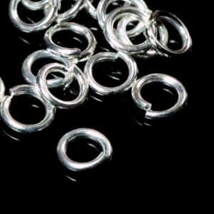 Shop Jump Rings! Open jump ring 4mm 24 gauge( 0,5mm ) silver plated brass jumpring 1153S | Shop jewelry making and beading supplies, tools & findings for DIY jewelry making and crafts. #jewelrymaking #diyjewelry #jewelrycrafts #jewelrysupplies #beading #affiliate #ad