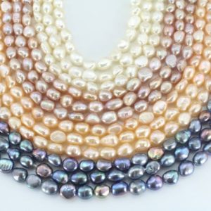 Shop Freshwater Pearls! Baroque nugget pearl beads,Pearl strand.6-7mm frehwater pearl beads, pearl supplies,Jewelry making pearls-14inches-NP40 | Natural genuine beads Pearl beads for beading and jewelry making.  #jewelry #beads #beadedjewelry #diyjewelry #jewelrymaking #beadstore #beading #affiliate #ad