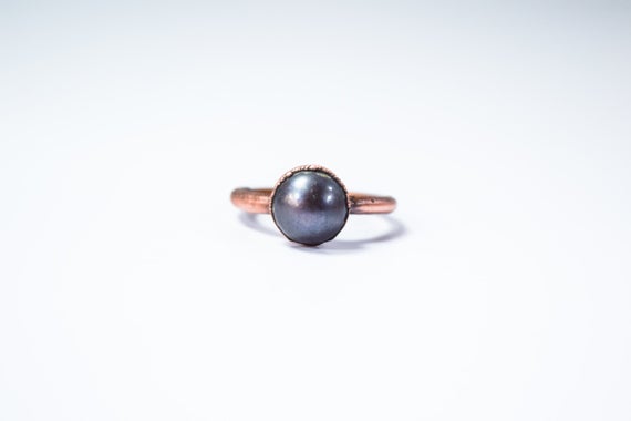 Pearl Ring | Pearl Stacking Ring | Freshwater Pearl Ring | Organic Gemstone Jewelry