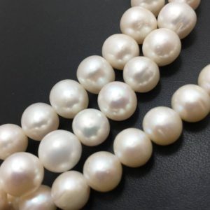 Shop Pearl Round Beads! 9 – 10 mm Pearl Plain Smooth Round Gemstone Beads Strand Sale / Ivory Pearls / Pearl Rounds / Pearl Jewellery / 10 mm Pearl Wholesale | Natural genuine round Pearl beads for beading and jewelry making.  #jewelry #beads #beadedjewelry #diyjewelry #jewelrymaking #beadstore #beading #affiliate #ad