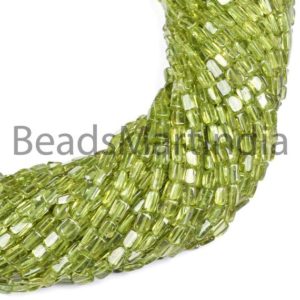 Shop Peridot Bead Shapes! 3.50X6-4.50X8MM Peridot Smooth Plain Long Square Gemstone Beads, Brick Shape, Peridot Smooth Gemstone Beads, Peridot Beads, Peridot | Natural genuine other-shape Peridot beads for beading and jewelry making.  #jewelry #beads #beadedjewelry #diyjewelry #jewelrymaking #beadstore #beading #affiliate #ad