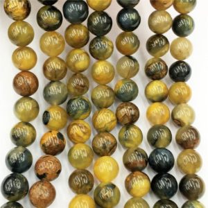 Shop Pietersite Beads! 10mm Pietersite Beads, Round Gemstone Beads, Wholesale Beads | Natural genuine round Pietersite beads for beading and jewelry making.  #jewelry #beads #beadedjewelry #diyjewelry #jewelrymaking #beadstore #beading #affiliate #ad