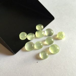 Shop Prehnite Round Beads! 8 Pieces 7mm Each Prehnite Round Shaped Smooth Round Shaped Loose Cabochons SKU-PR4 | Natural genuine round Prehnite beads for beading and jewelry making.  #jewelry #beads #beadedjewelry #diyjewelry #jewelrymaking #beadstore #beading #affiliate #ad
