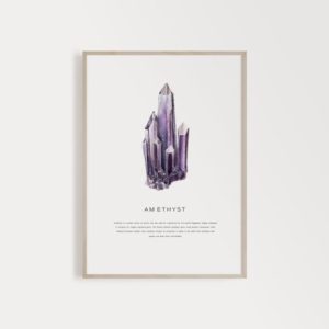 Shop Crystal Healing! Printable Amethyst Watercolor Crystals, Crystal Wall Decor, Crystal Poster, Geode Art Print, Agate Digital Art, Agate Printable Art | Shop jewelry making and beading supplies, tools & findings for DIY jewelry making and crafts. #jewelrymaking #diyjewelry #jewelrycrafts #jewelrysupplies #beading #affiliate #ad