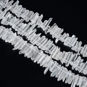 Shop Quartz Crystal Beads! 15.9 Inch Crystals Quartz Point Beads,Clear Crystals Beads,Top Drilled Crystals Beads,Crown Jewelry Making Beads,Rough Crystals Quartz Beads | Natural genuine beads Quartz beads for beading and jewelry making.  #jewelry #beads #beadedjewelry #diyjewelry #jewelrymaking #beadstore #beading #affiliate #ad