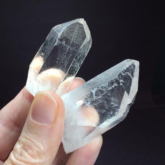 1 Clear Quartz Crystal - Rough Stone Point