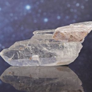 Shop Quartz Points & Wands! Intriguing Double Terminated Clear Quartz from Brazil | Semi Cathedral | 4.27" | 92.2 grams | Natural genuine stones & crystals in various shapes & sizes. Buy raw cut, tumbled, or polished gemstones for making jewelry or crystal healing energy vibration raising reiki stones. #crystals #gemstones #crystalhealing #crystalsandgemstones #energyhealing #affiliate #ad
