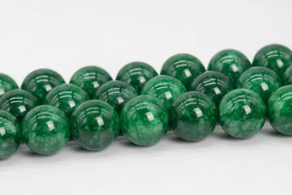 Quartz Beads Emerald Green Color Grade Aaa Gemstone Round Loose Beads 6mm 8mm 10mm 12mm Bulk Lot Options