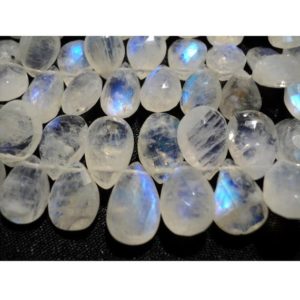 Shop Rainbow Moonstone Beads! 6x8mm Rainbow Moonstone Faceted Pear Beads, Rainbow Moonstone Faceted Pear Briolettes For Jewelry (20Pcs To 40Pcs Options) | Natural genuine beads Rainbow Moonstone beads for beading and jewelry making.  #jewelry #beads #beadedjewelry #diyjewelry #jewelrymaking #beadstore #beading #affiliate #ad