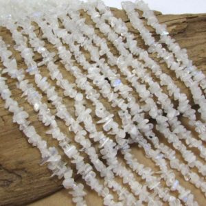 Shop Gemstone Chip & Nugget Beads! Rainbow Moonstone Chips, 35" inch Strand Moonstone Chips, Moonstone Beads, Beading Supplies, Item 186gss | Natural genuine chip Gemstone beads for beading and jewelry making.  #jewelry #beads #beadedjewelry #diyjewelry #jewelrymaking #beadstore #beading #affiliate #ad