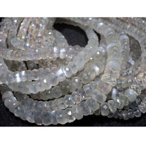 Shop Rainbow Moonstone Faceted Beads! African Moonstone, Rondelle Beads, Faceted Rainbow Moonstone, 5mm Faceted Beads, Faceted Rondelle Beads,7 Inch Half Strand, 70 Pieces | Natural genuine faceted Rainbow Moonstone beads for beading and jewelry making.  #jewelry #beads #beadedjewelry #diyjewelry #jewelrymaking #beadstore #beading #affiliate #ad