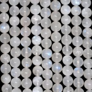 Shop Rainbow Moonstone Beads! 6mm Rainbow Moonstone Gemstone Grade AA Round Loose Beads 7.5 inch Half Strand (80001119-439) | Natural genuine beads Rainbow Moonstone beads for beading and jewelry making.  #jewelry #beads #beadedjewelry #diyjewelry #jewelrymaking #beadstore #beading #affiliate #ad