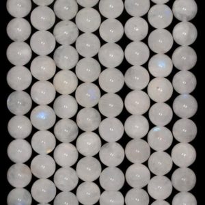 Shop Rainbow Moonstone Beads! 8mm Rainbow Moonstone Gemstone Grade AA Round Loose Beads 15.5 inch Full Strand (80005566-471) | Natural genuine beads Rainbow Moonstone beads for beading and jewelry making.  #jewelry #beads #beadedjewelry #diyjewelry #jewelrymaking #beadstore #beading #affiliate #ad