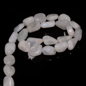 Shop Rainbow Moonstone Chip & Nugget Beads! Rainbow Moonstone Tumbles, Nugget Beads, 12mm To 18mm Beads, Natural Moonstone Beads, 16 Inch Strand, SKU-SS139 | Natural genuine chip Rainbow Moonstone beads for beading and jewelry making.  #jewelry #beads #beadedjewelry #diyjewelry #jewelrymaking #beadstore #beading #affiliate #ad