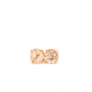 Shop Morganite Earrings! 5mm Morganite Earrings, 14k Gold Morganite Stud Earrings, | Natural genuine Morganite earrings. Buy crystal jewelry, handmade handcrafted artisan jewelry for women.  Unique handmade gift ideas. #jewelry #beadedearrings #beadedjewelry #gift #shopping #handmadejewelry #fashion #style #product #earrings #affiliate #ad