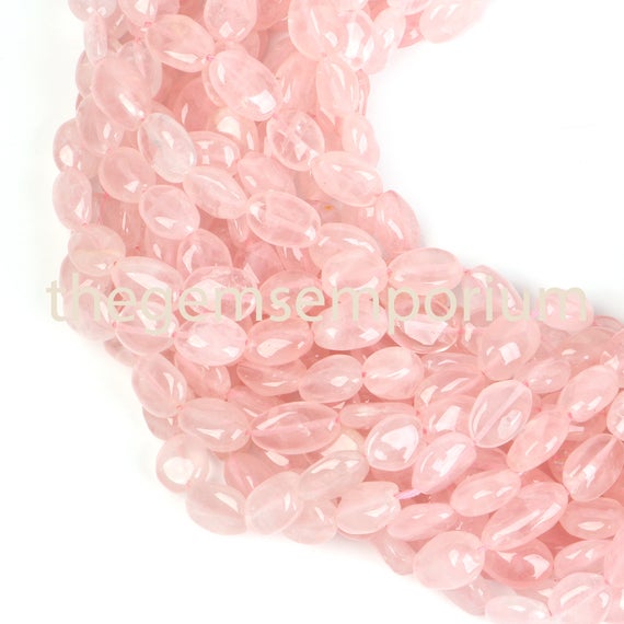 Rose Quartz Plain Oval Gemstone Beads, Natural Smooth Gemstone Beads, Gemstone Beads, Aa Quality,gemstone For Jewelry Making