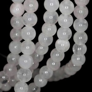 Shop Rose Quartz Round Beads! 8MM Rose Quartz Gemstone Light Pink Round 8MM Loose Beads 7.5 inch Half Strand (90144587-B70) | Natural genuine round Rose Quartz beads for beading and jewelry making.  #jewelry #beads #beadedjewelry #diyjewelry #jewelrymaking #beadstore #beading #affiliate #ad