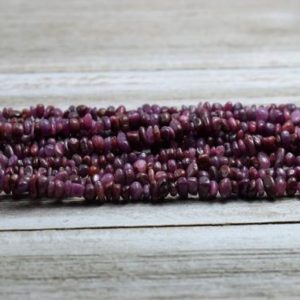 Ruby Chips / Nuggets / Beads – Genuine Ruby – Natural Gemstone Chips – Two Sizes / Long Strand | Natural genuine chip Ruby beads for beading and jewelry making.  #jewelry #beads #beadedjewelry #diyjewelry #jewelrymaking #beadstore #beading #affiliate #ad