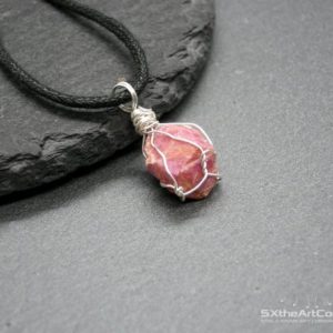 Shop Ruby Pendants! Ruby pendant, rough gemstone necklace, July birthstone, small raw crystal, protective stone, Cancer Zodiac, gift for him, for her | Natural genuine Ruby pendants. Buy crystal jewelry, handmade handcrafted artisan jewelry for women.  Unique handmade gift ideas. #jewelry #beadedpendants #beadedjewelry #gift #shopping #handmadejewelry #fashion #style #product #pendants #affiliate #ad